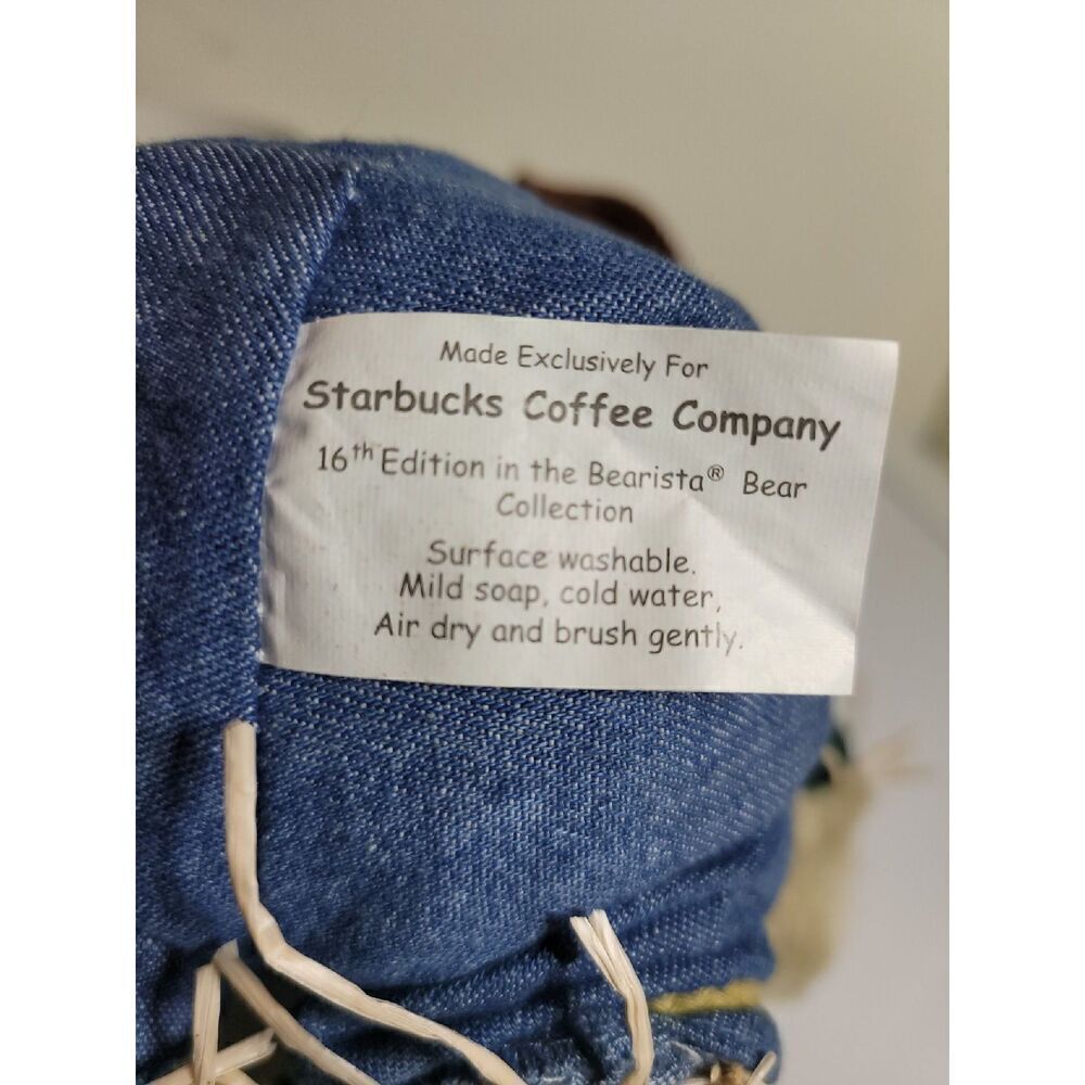 Starbucks Bearista Scarecrow Bear with ceramic cup - Picture 9 of 9
